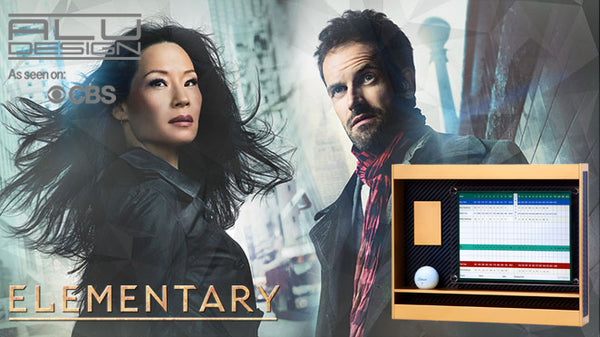 MOVIE SET GOLF BALL DISPLAY CASE - CBS