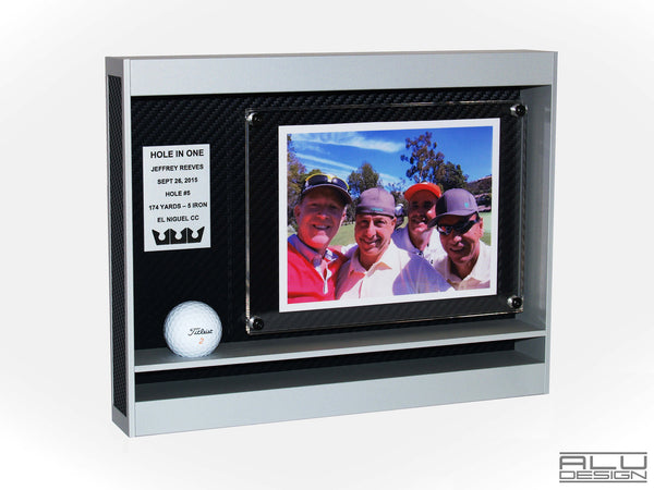 Golf Ball Display Frame - Cabinet Holder Rack Aluminum - 9
