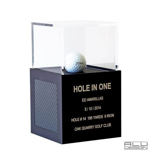 Golf Ball Display Case - Cabinet Holder Rack Aluminum - 12